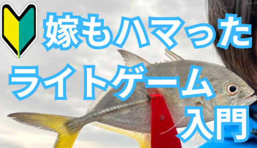 釣り初心者にオススメのライトゲーム入門　釣りながら覚える方法とは？